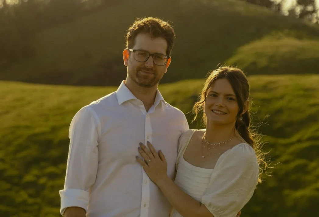 Brandon and Kimberly Davis standing together outdoors